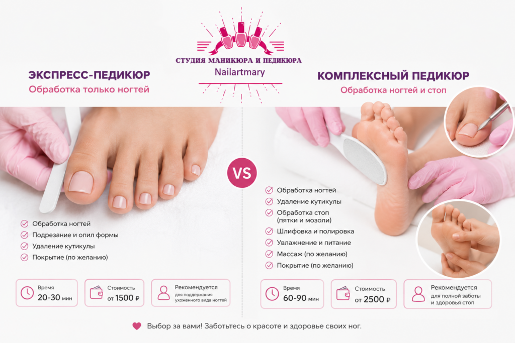 Экспресс или гигиенический педикюр